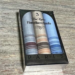 NIB Paris 3-Fine Quality handkerchiefs.